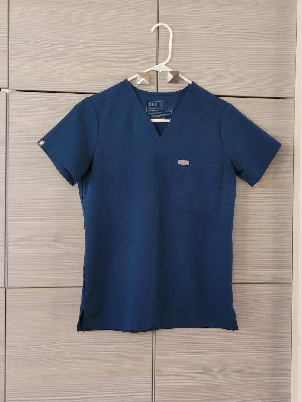 Figs Catarina Scrub Top in Deep Reef Blue,LIMITED EDITION,XS